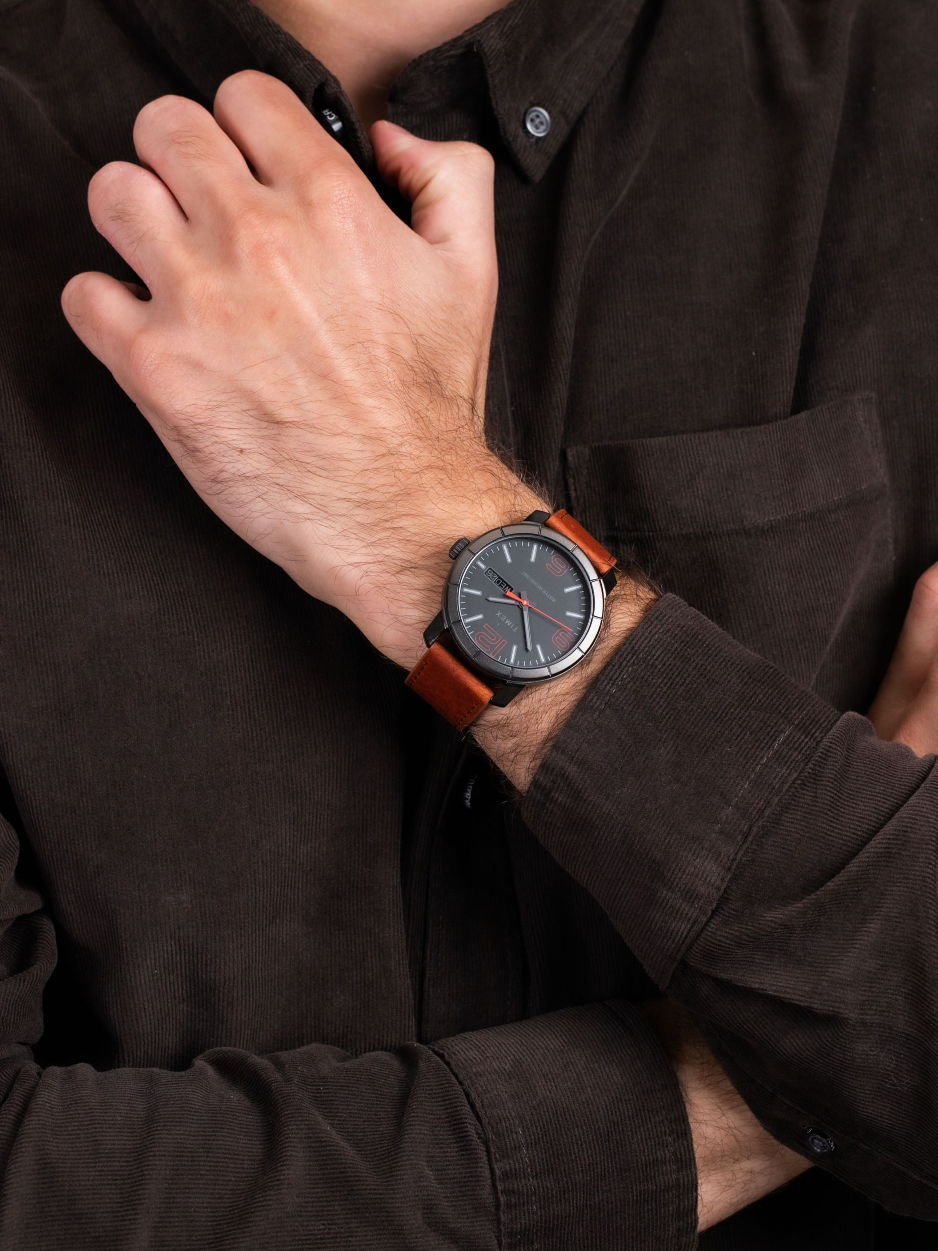 Timex TW2R64000 męski zegarek Easy Reader pasek
