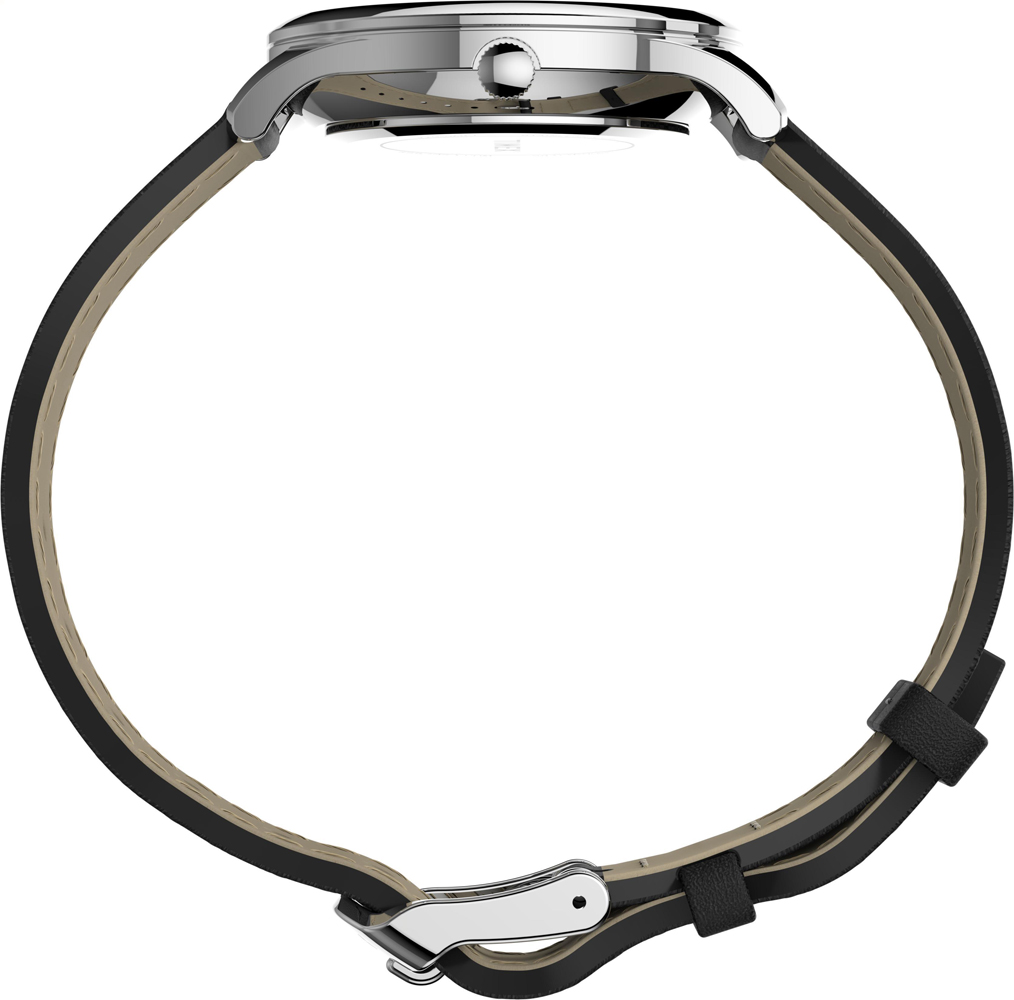 Timex TW2T72100 zegarek srebrny klasyczny Easy Reader pasek - miniatura 5