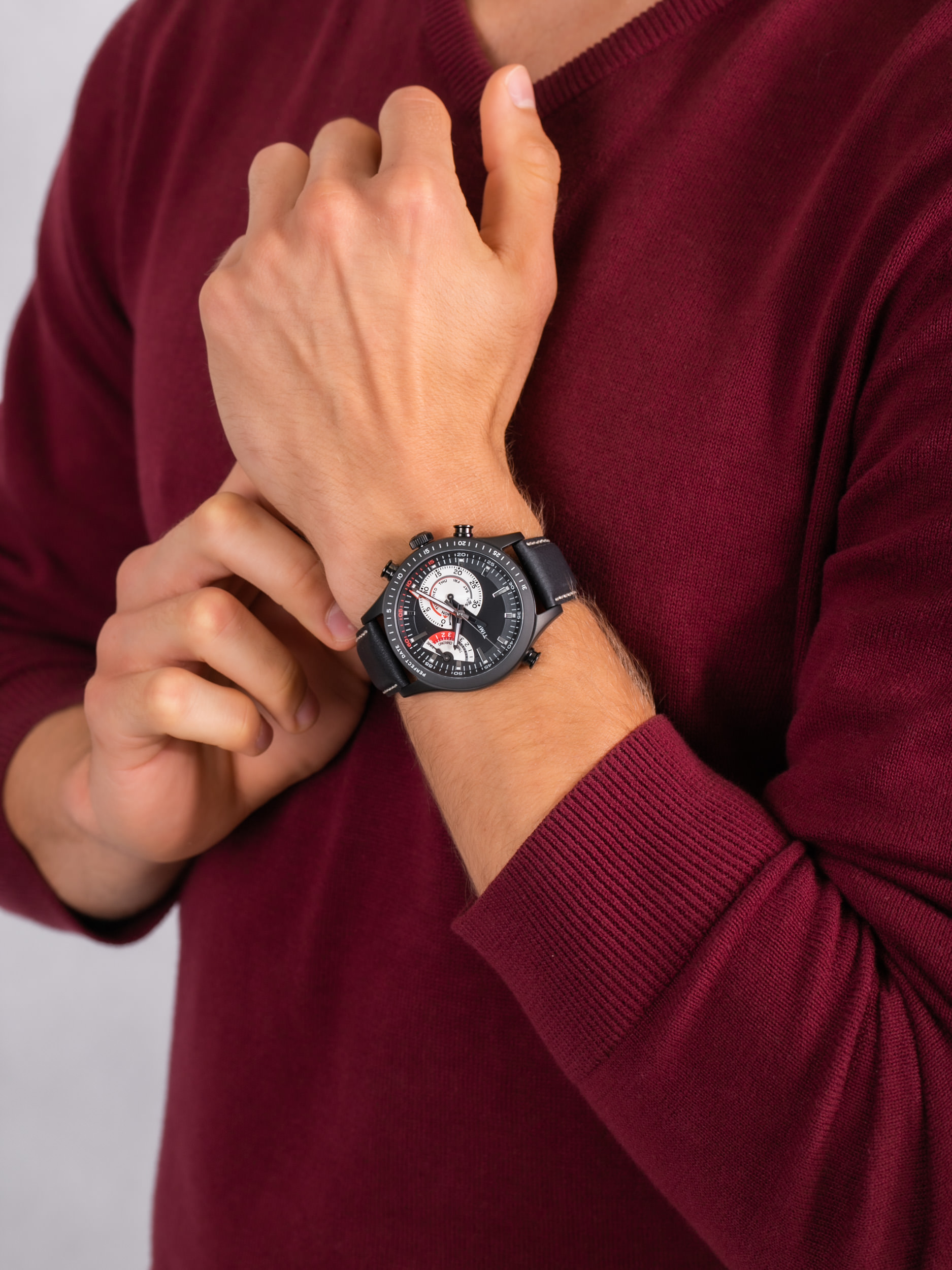 zegarek Timex TW2P72600 Intelligent Quartz Chrono Timer męski z chronograf Intelligent Quartz - miniatura 3