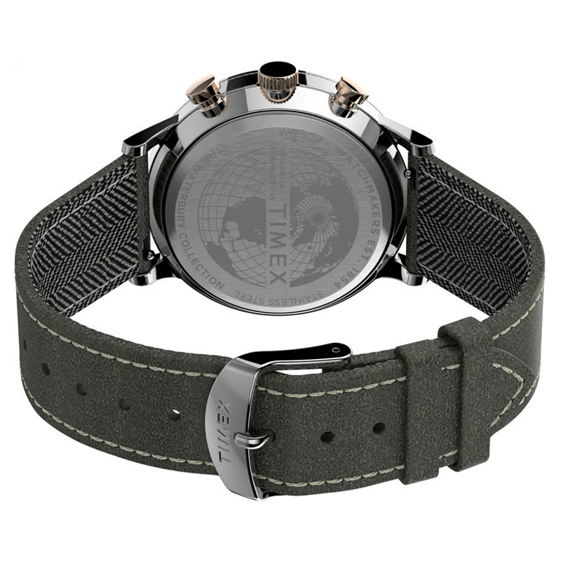 Timex TW2T71400 zegarek srebrny fashion/modowy Waterbury pasek - miniatura 5
