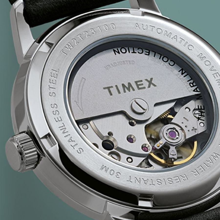 Timex TW2R94800 zegarek srebrny klasyczny Marlin pasek - miniatura 5