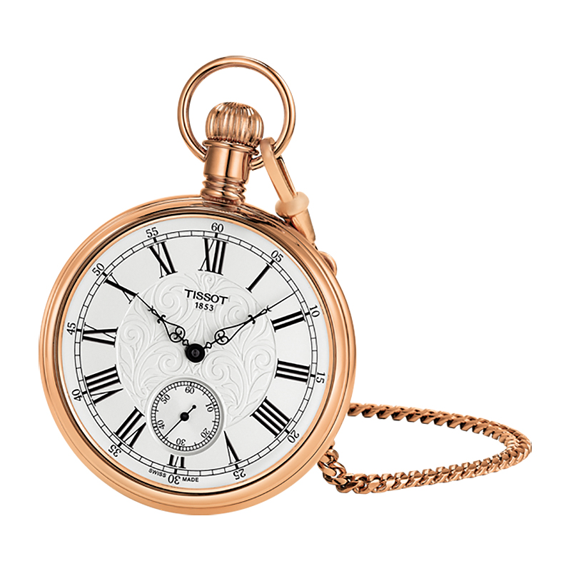 Tissot T861.405.99.033.01 męski zegarek Bridgeport Mechanical łańcuszek - miniatura 3