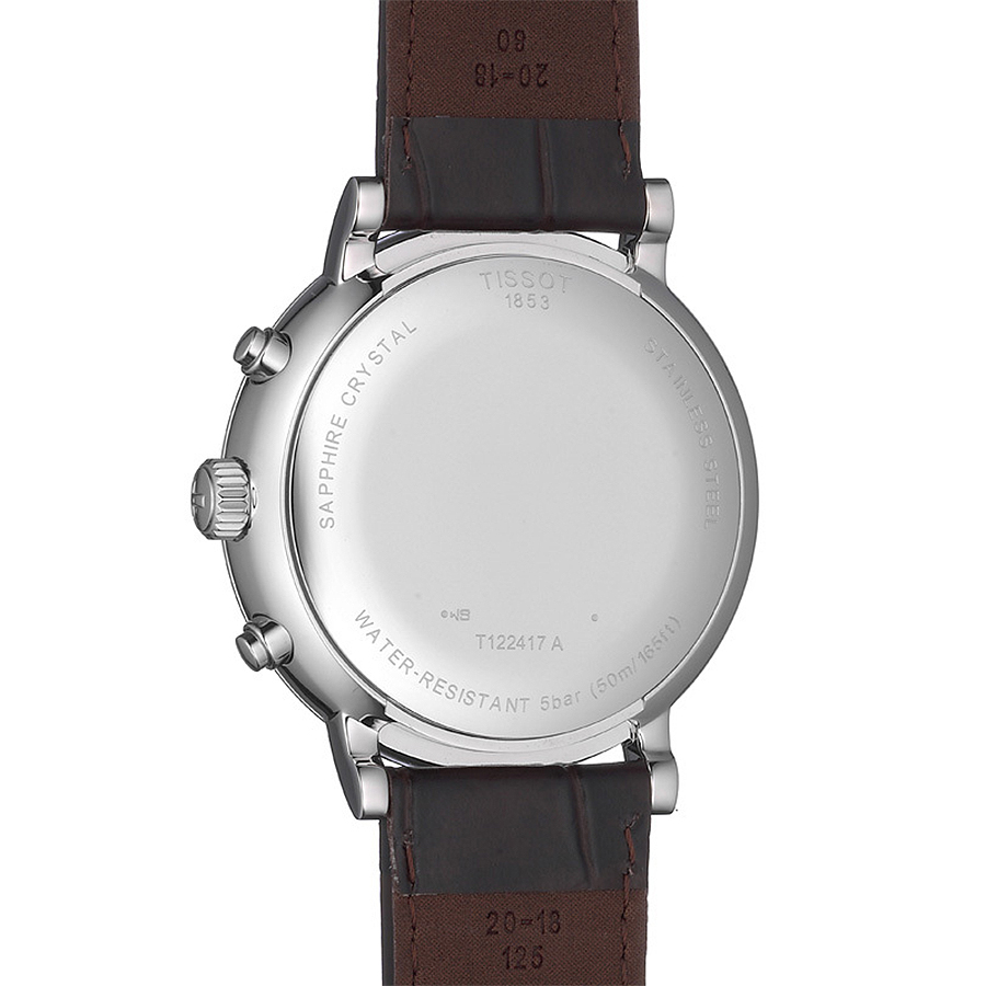 Tissot T122.417.16.011.00 CARSON CHRONOGRAPH zegarek klasyczny Carson - miniatura 4