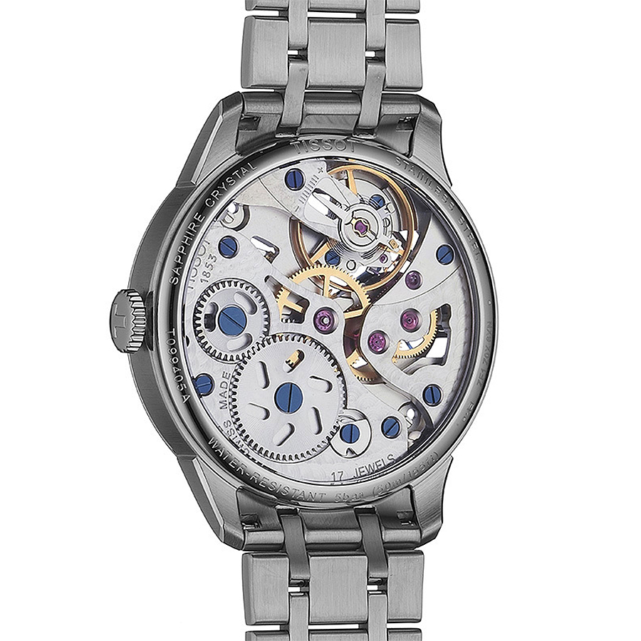 Tissot T099.405.11.418.00 zegarek srebrny klasyczny Chemin des Tourelles bransoleta - miniatura 5