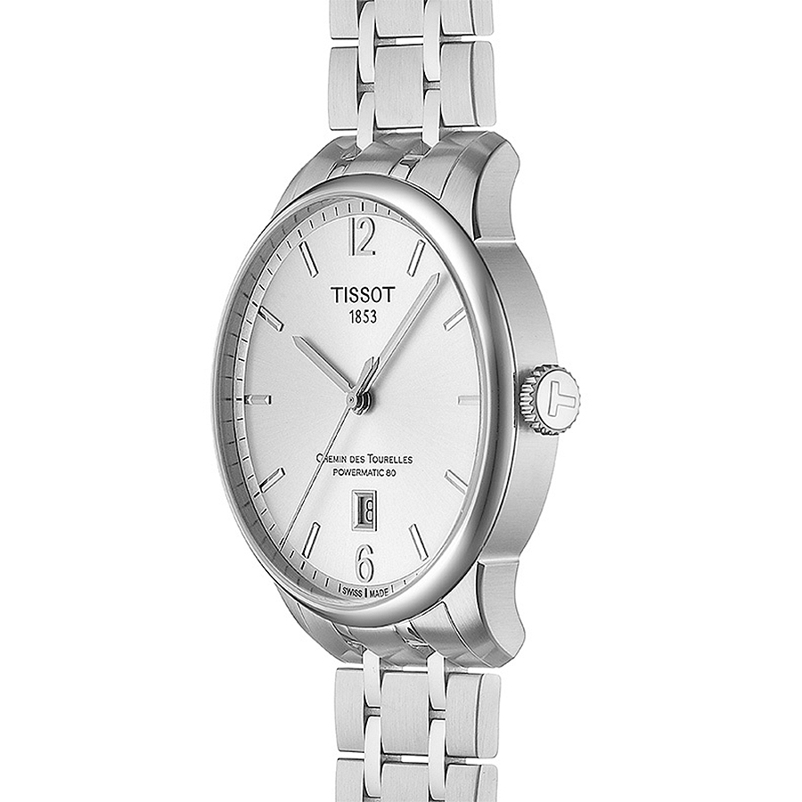 Tissot T099.407.11.037.00 męski zegarek Chemin des Tourelles bransoleta - miniatura 3