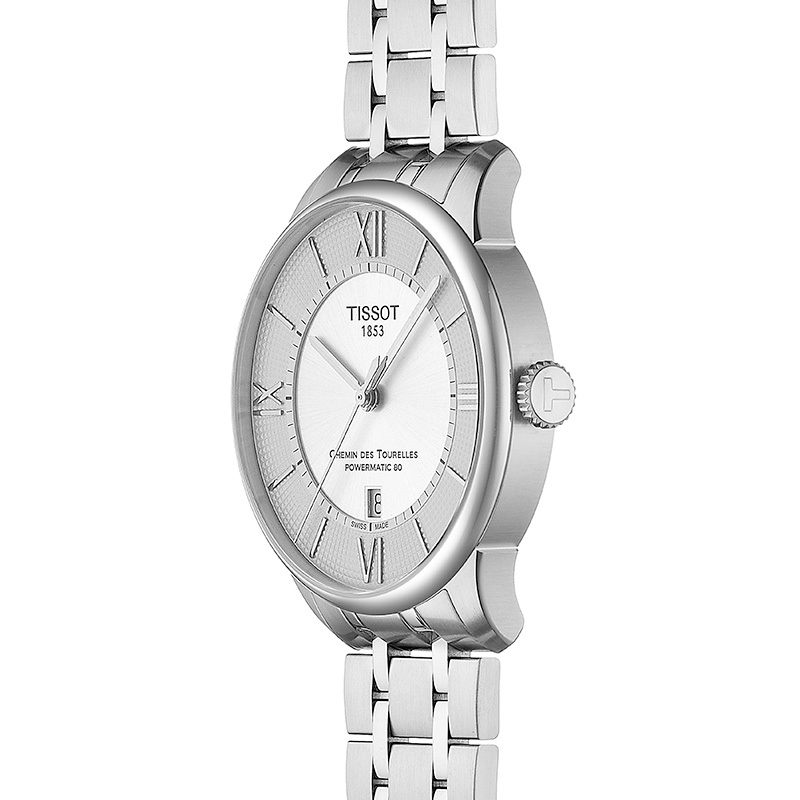 Tissot T099.407.11.038.00 męski zegarek Chemin des Tourelles bransoleta - miniatura 3