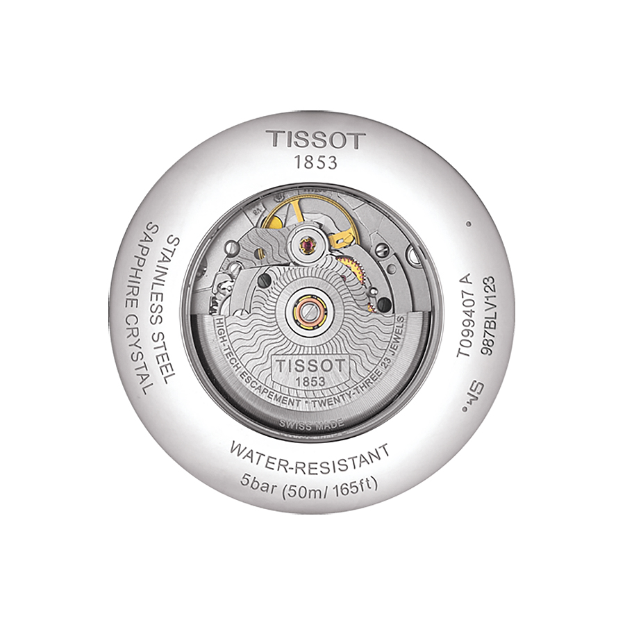 Tissot T099.407.11.048.00 męski zegarek Chemin des Tourelles bransoleta - miniatura 3