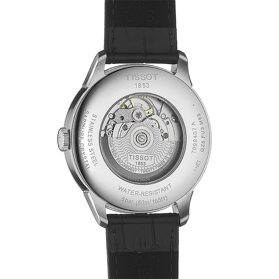 zegarek Tissot T099.407.16.447.00 automatyczny męski Chemin des Tourelles CHEMIN DES TOURELLES POWERMATIC 80 - miniatura 6
