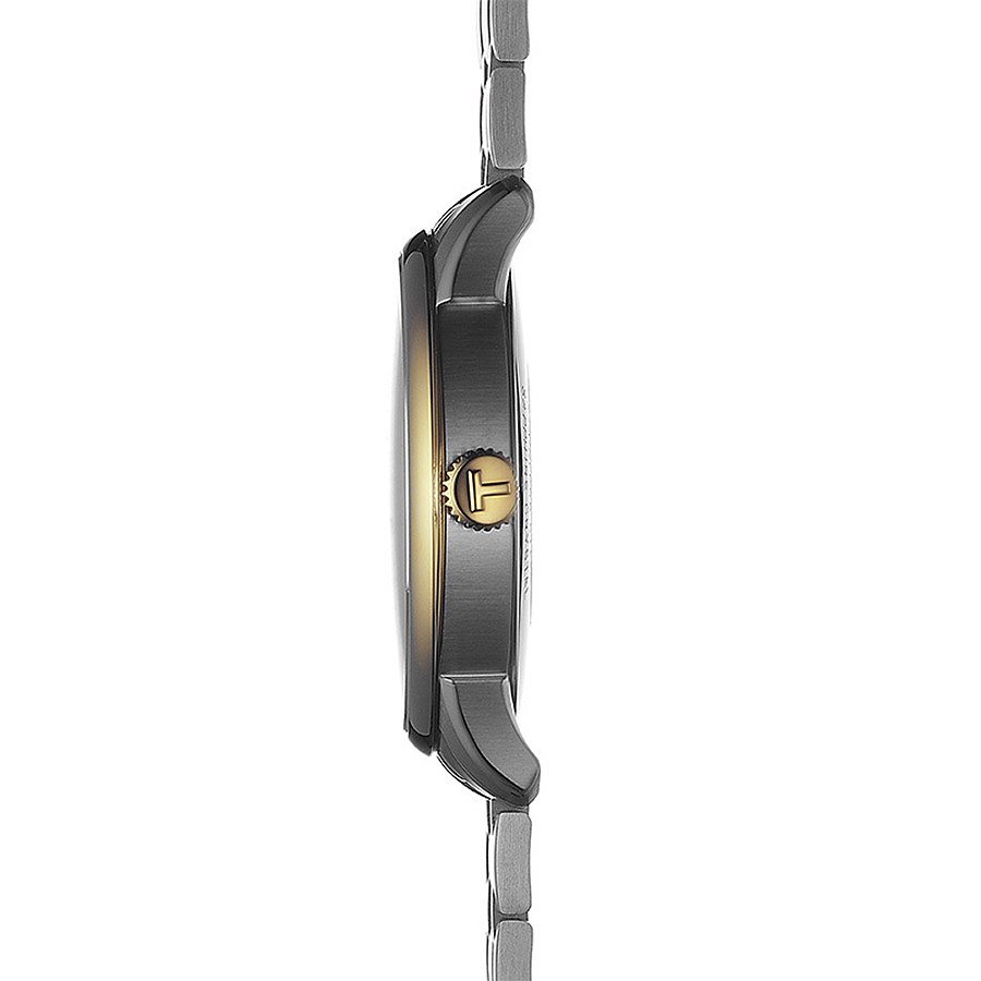 Tissot T099.407.22.038.00 zegarek srebrny elegancki Chemin des Tourelles bransoleta - miniatura 5