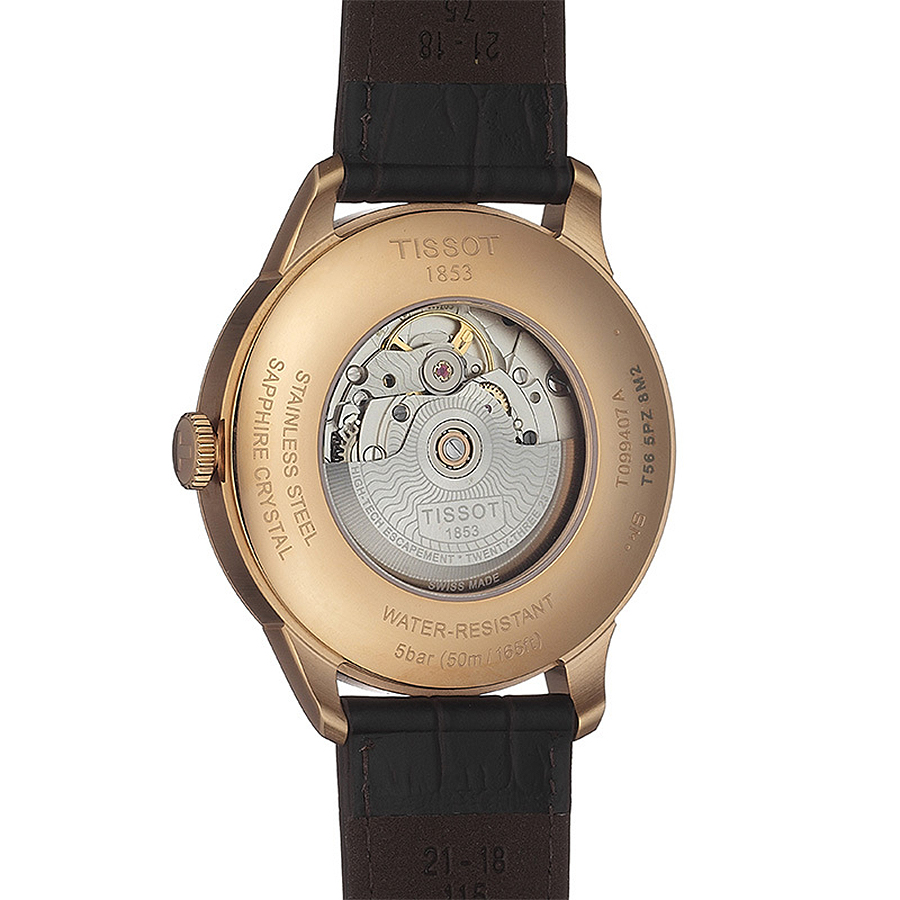 zegarek Tissot T099.407.36.037.00 automatyczny męski Chemin des Tourelles CHEMIN DES TOURELLES POWERMATIC 80 - miniatura 6
