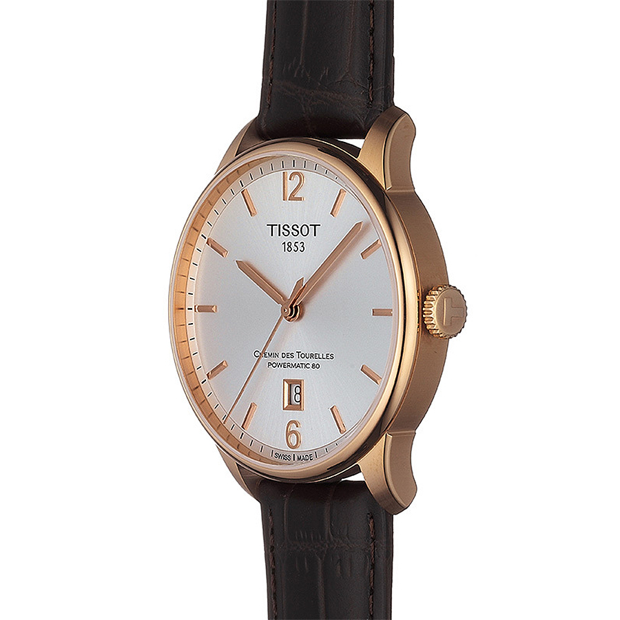 Tissot T099.407.36.037.00 CHEMIN DES TOURELLES POWERMATIC 80 zegarek klasyczny Chemin des Tourelles - miniatura 4