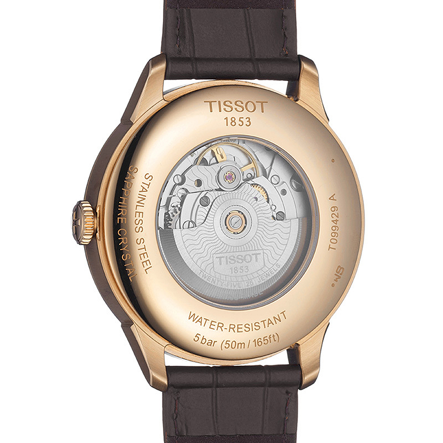 zegarek Tissot T099.429.36.038.00 automatyczny męski Chemin des Tourelles CHEMIN DES TOURELLES POWERMATIC 80 GMT - miniatura 6