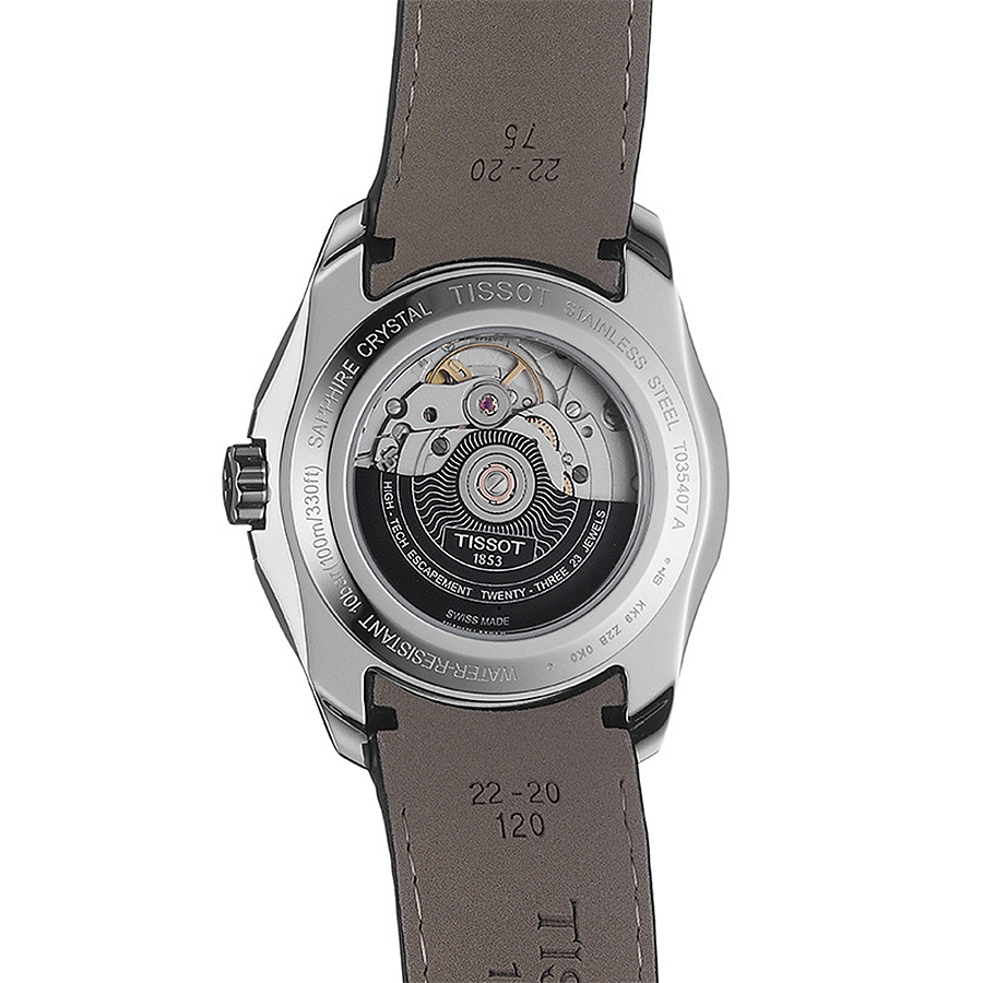 zegarek Tissot T035.407.16.051.02 COUTURIER POWERMATIC 80 Couturier szafirowe - miniatura 8