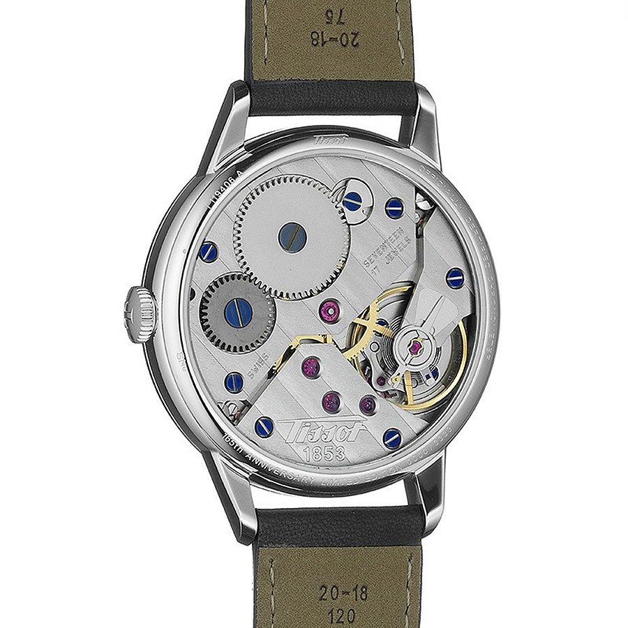 Tissot T119.405.16.037.00 zegarek srebrny klasyczny Heritage pasek - miniatura 5