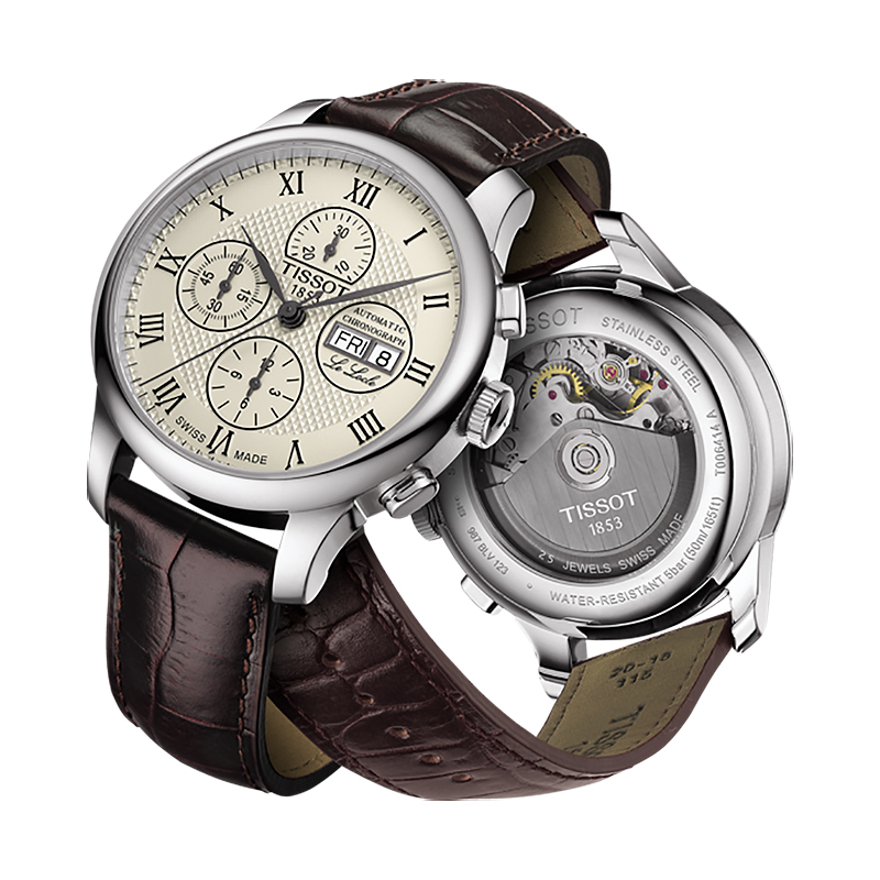 zegarek Tissot T006.414.16.263.00 LE LOCLE VALJOUX CHRONOGRAPH męski z chronograf Le Locle - miniatura 3