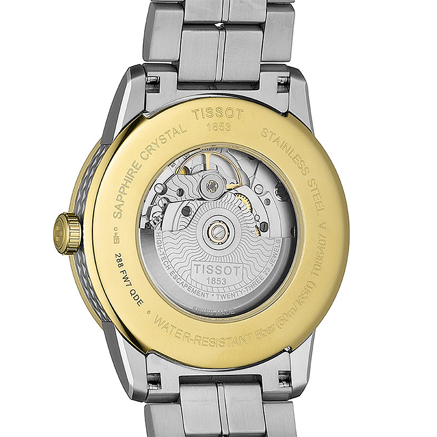 zegarek Tissot T086.407.22.261.00 automatyczny męski Luxury LUXURY POWERMATIC 80 - miniatura 6