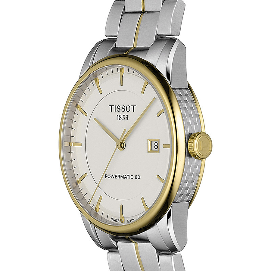 Tissot T086.407.22.261.00 LUXURY POWERMATIC 80 zegarek elegancki Luxury - miniatura 4