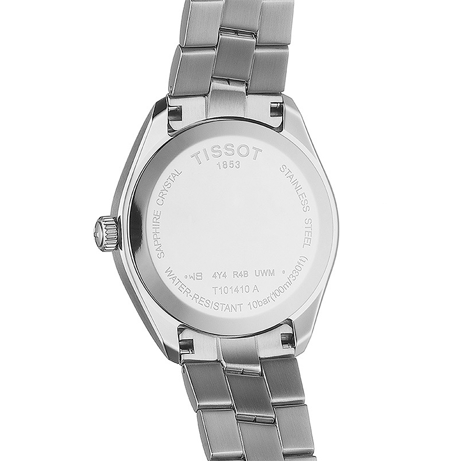 Tissot T101.410.11.041.00 zegarek srebrny elegancki PR 100 bransoleta - miniatura 5