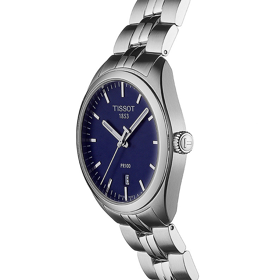 Tissot T101.410.11.041.00 męski zegarek PR 100 bransoleta - miniatura 3