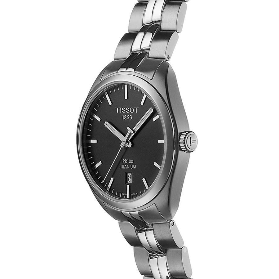 Tissot T101.410.44.061.00 męski zegarek PR 100 bransoleta - miniatura 7