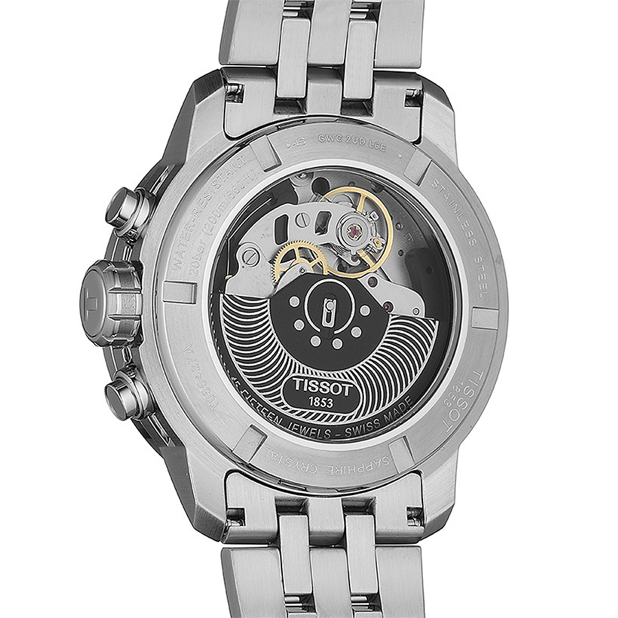 Tissot T055.427.11.057.00 zegarek srebrny elegancki PRC 200 bransoleta