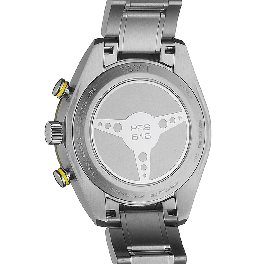 Tissot T100.417.11.051.00 zegarek srebrny sportowy PRS 516 bransoleta - miniatura 5