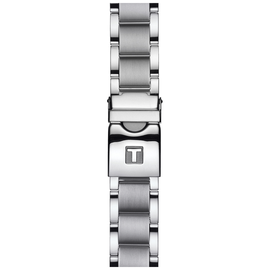 Tissot T095.417.11.047.00 zegarek srebrny elegancki Quickster bransoleta