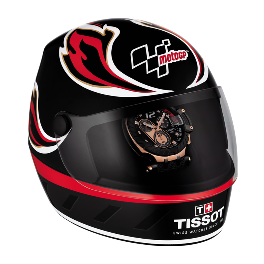 Tissot T115.417.37.057.00 zegarek czarny sportowy T-Race pasek - miniatura 5