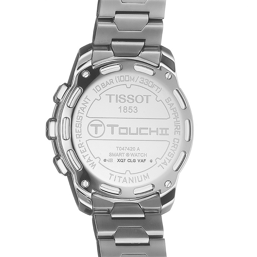 Tissot T047.420.44.207.00 zegarek srebrny sportowy T-Touch II bransoleta - miniatura 5