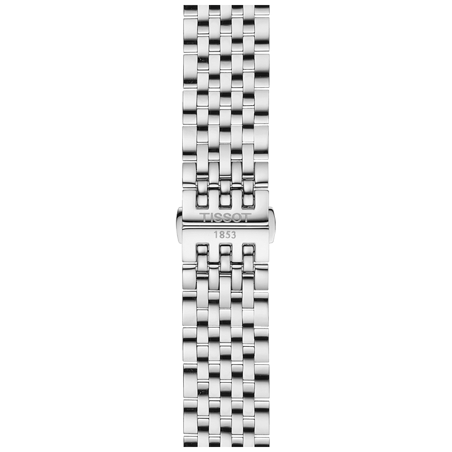 Tissot T063.610.11.037.00 zegarek srebrny elegancki Tradition bransoleta - miniatura 5