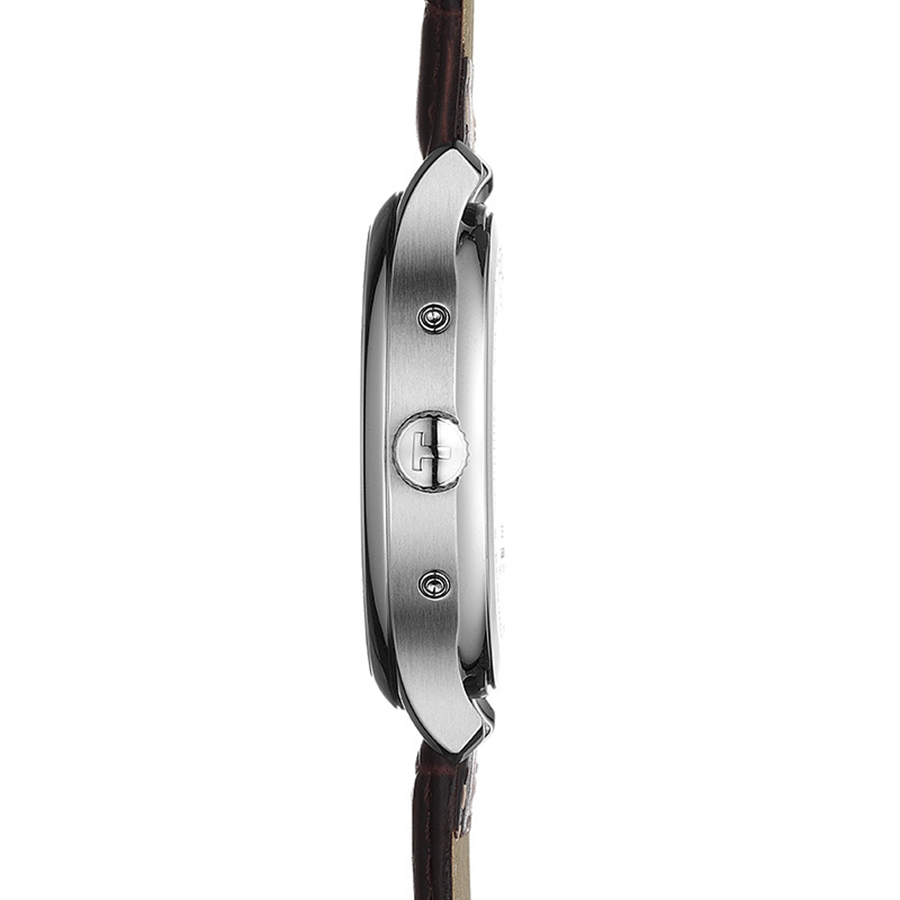 Tissot T063.637.16.037.00 zegarek srebrny klasyczny Tradition pasek