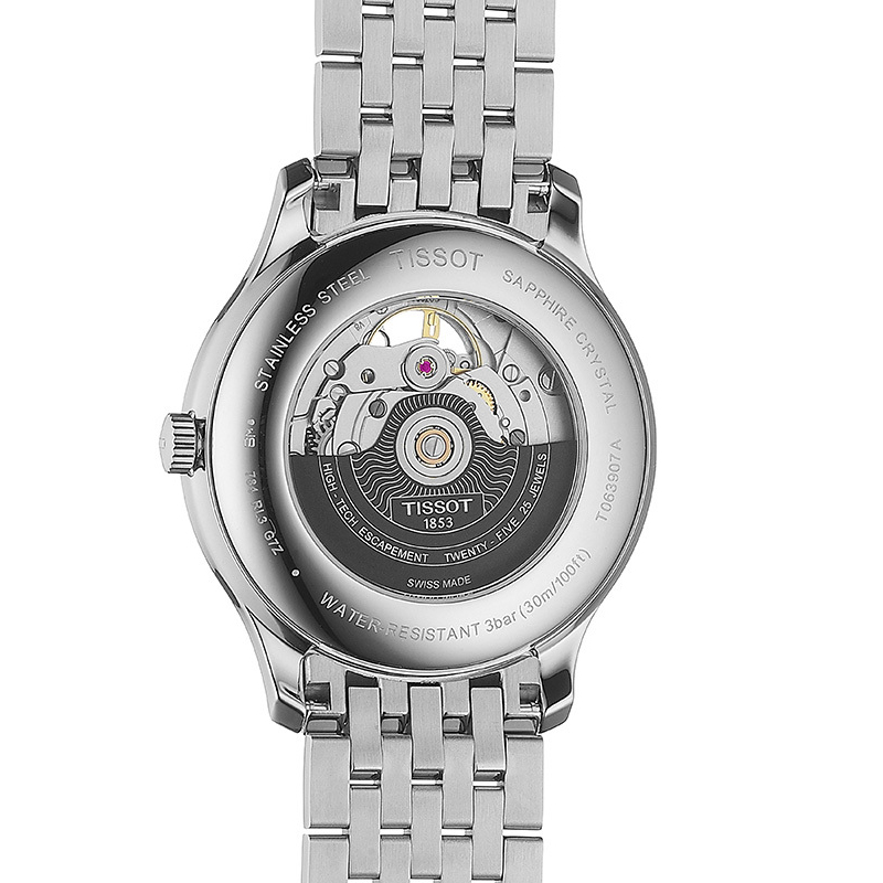 zegarek Tissot T063.907.11.038.00 automatyczny męski Tradition TRADITION POWERMATIC 80 OPEN HEART - miniatura 6
