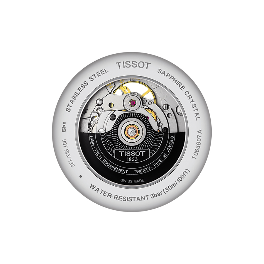 Tissot T063.907.16.038.00 męski zegarek Tradition pasek - miniatura 3
