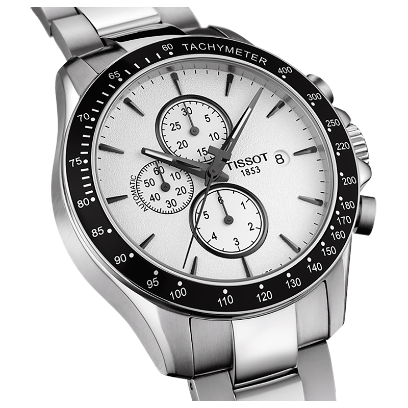 Tissot T106.427.11.031.00 zegarek srebrny sportowy V8 bransoleta - miniatura 5