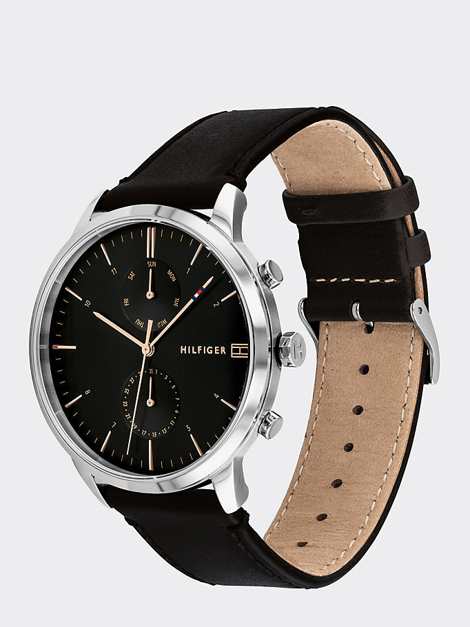 Tommy Hilfiger 1710406 zegarek srebrny klasyczny Męskie pasek - miniatura 5