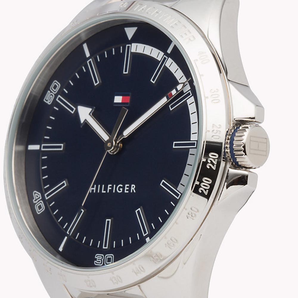 Tommy Hilfiger 1791524 zegarek srebrny fashion/modowy Męskie bransoleta