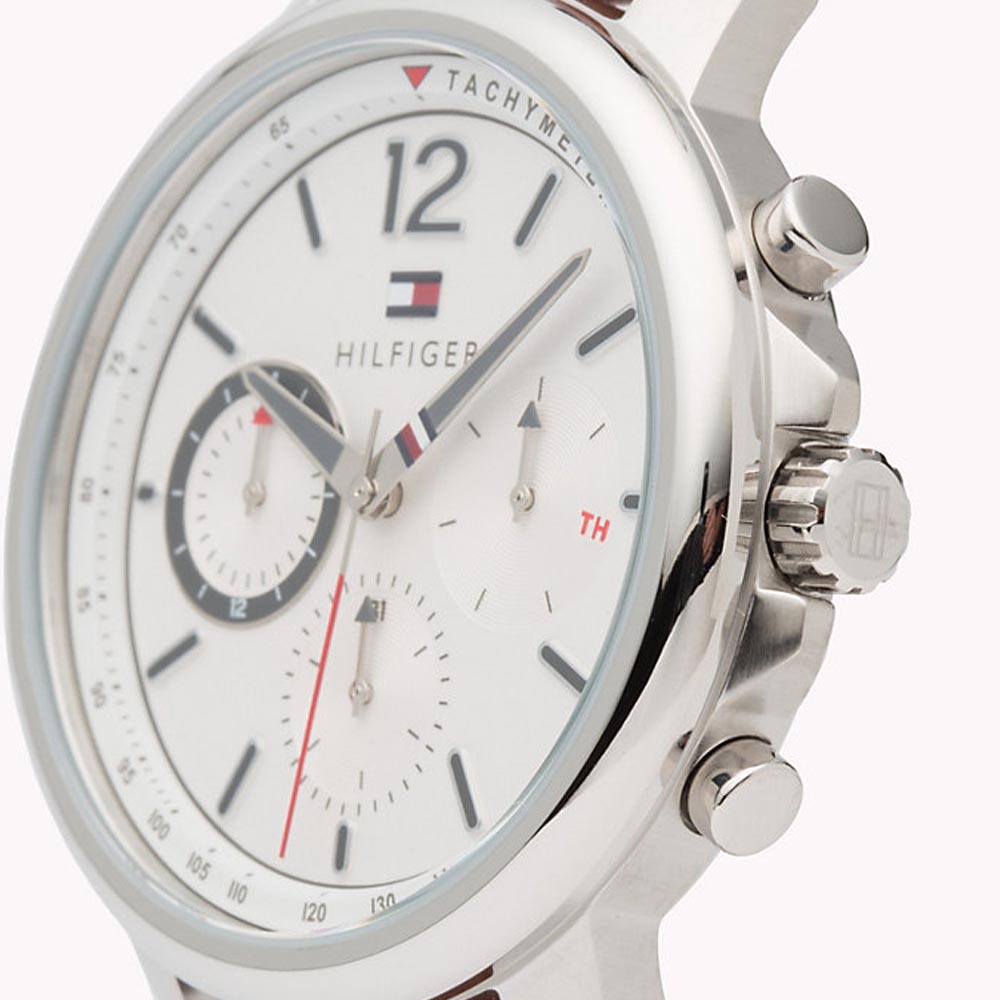 Tommy Hilfiger 1791531 zegarek srebrny fashion/modowy Męskie pasek - miniatura 5