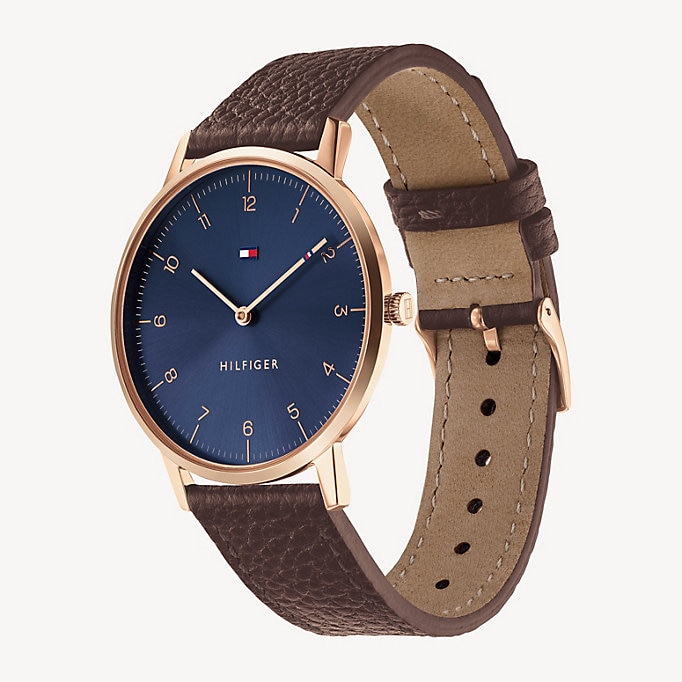 Tommy Hilfiger 1791582 zegarek różowe złoto fashion/modowy Męskie pasek - miniatura 5