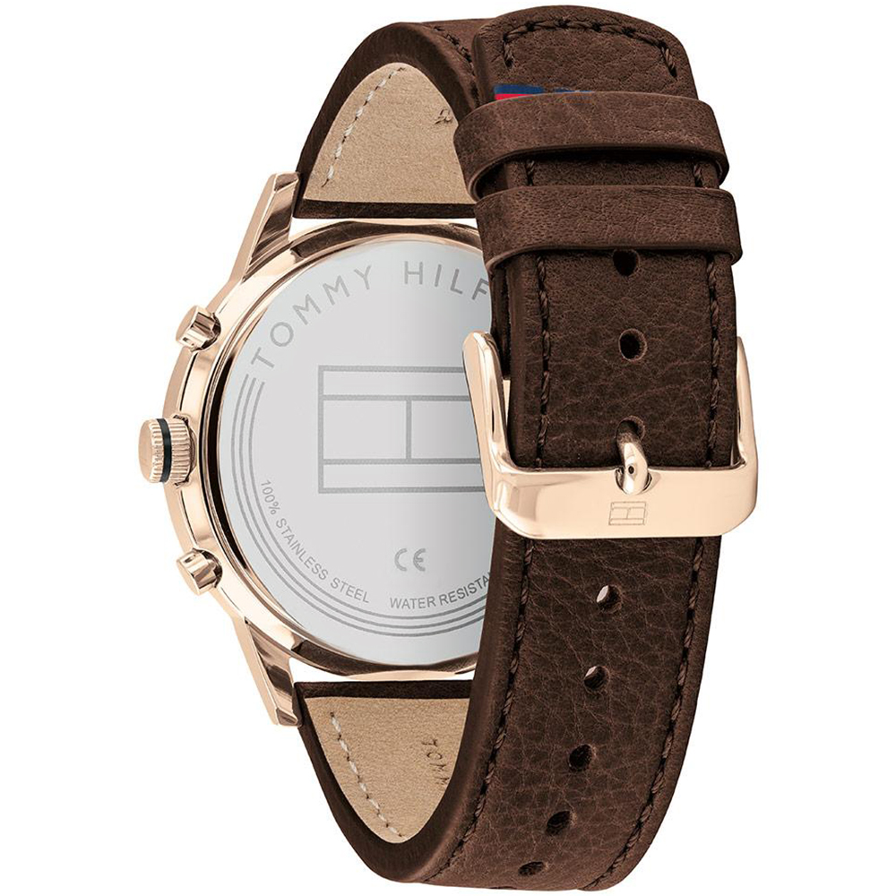 Tommy Hilfiger 1791631 zegarek różowe złoto klasyczny Męskie pasek - miniatura 5
