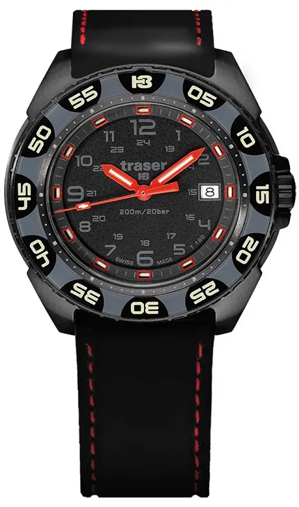 Traser TS-106470 P49 Special Pro P49 Red Alert T100 - zdjęcie 1