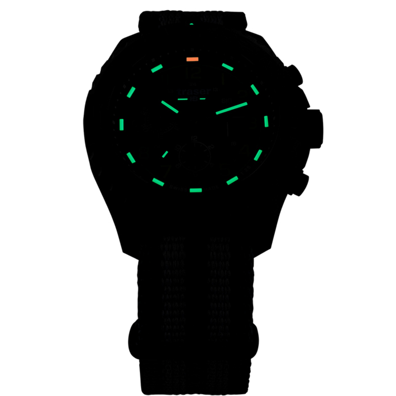 Traser TS-109048 P96 OdP Evolution Chrono Green P96 Outdoor Pioneer sportowy zegarek czarny - miniatura 7