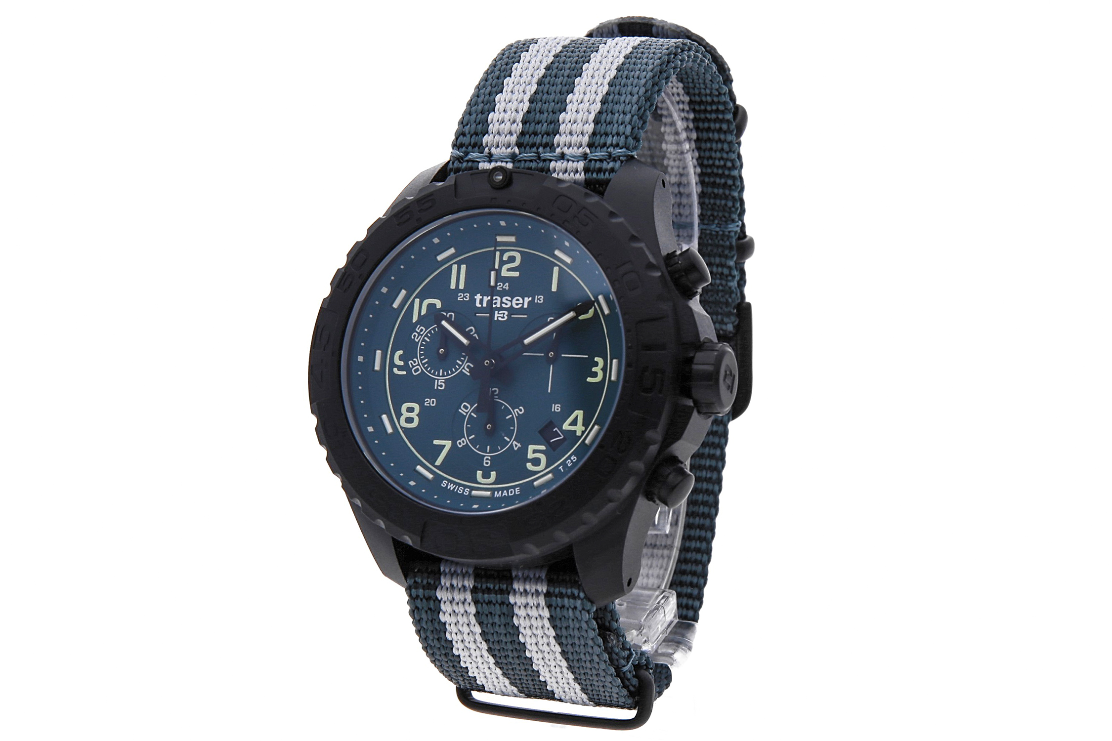 zegarek Traser TS-109050 kwarcowy męski P96 Outdoor Pioneer P96 OdP Evolution Chrono Petrol - miniatura 9