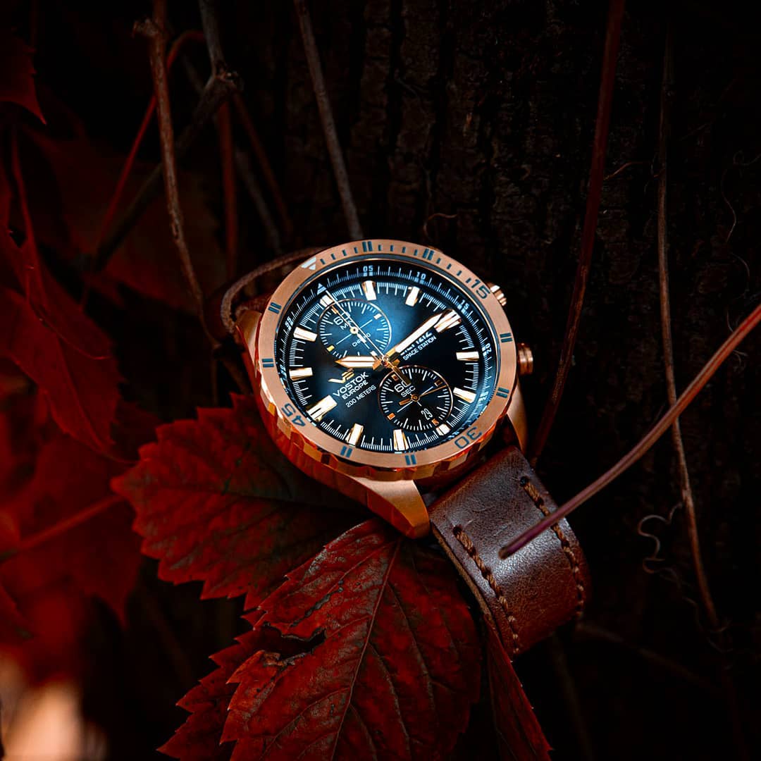 Vostok Europe 6S11-320B262 zegarek męski Almaz różowe złoto