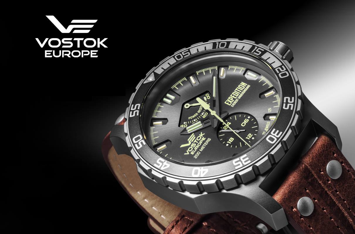 zegarek Vostok Europe YN84-597A543 srebrny Expedition Everest Underground