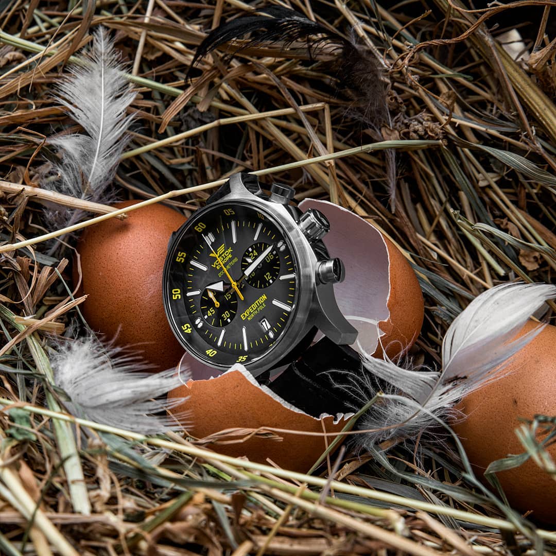zegarek Vostok Europe VK64-592A560 Expedition Chrono męski z chronograf Expedition