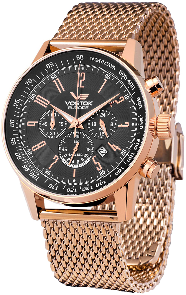 Vostok Europe Limousine Chrono Mesh Bracelet OS22-5619133B