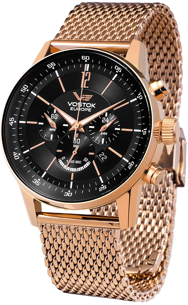 Vostok Europe Limousine Chrono Mesh Bracelet OS22-5619296B