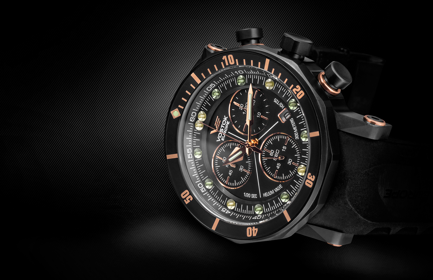 Vostok Europe 6S30-6203211 zegarek męski klasyczny Lunokhod pasek - miniatura 7