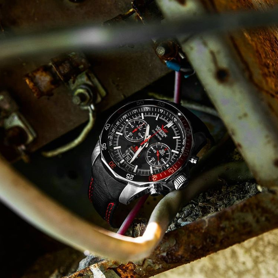 zegarek Vostok Europe 6S21-2255295 Rocket N-1 Chrono męski z tachometr N1 Rocket