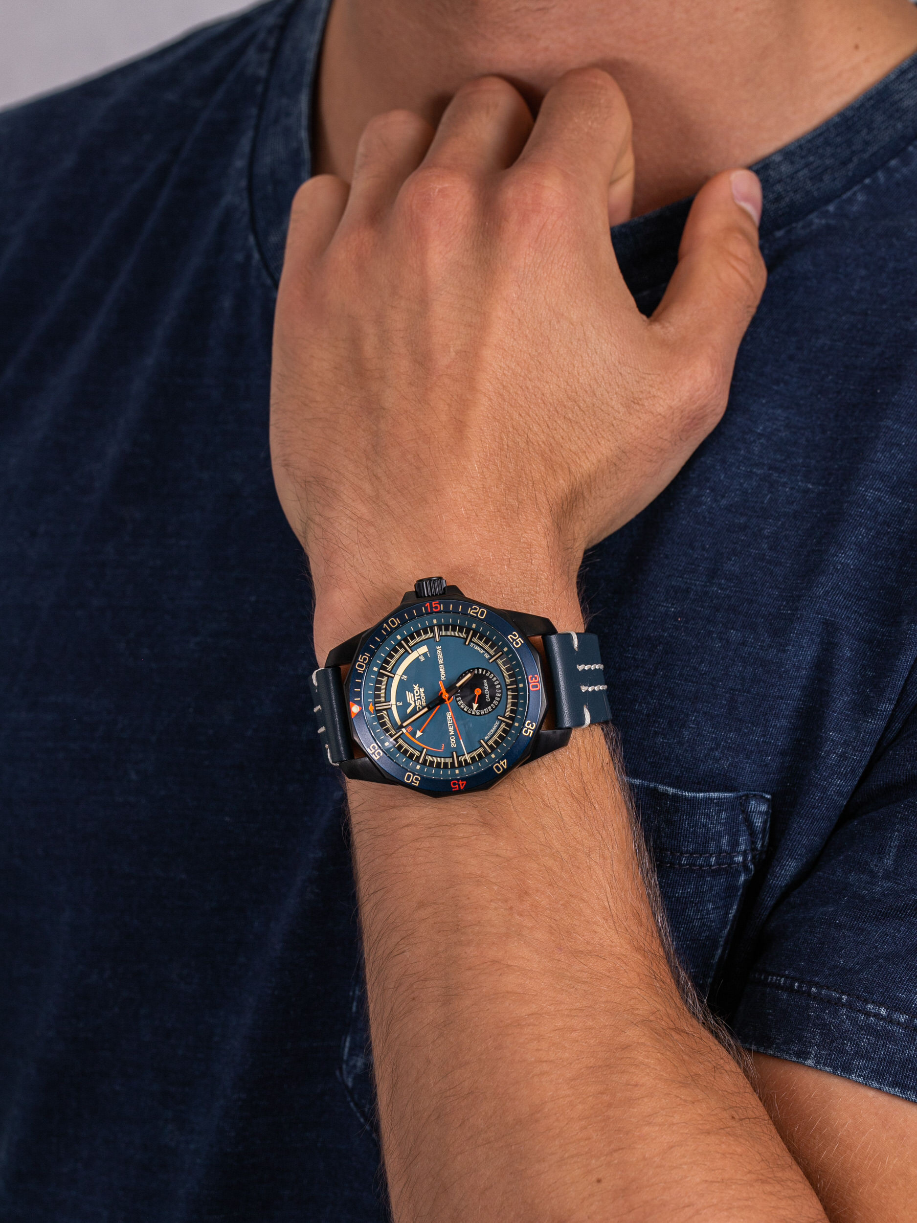 Vostok Europe NE57-225C564 męski zegarek N1 Rocket pasek - miniatura 7